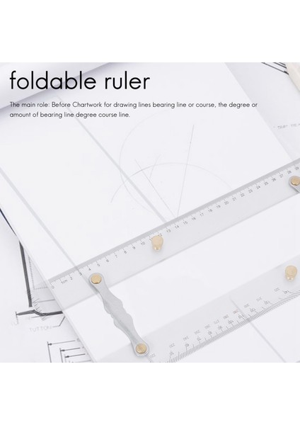 Deniz Cetveli Paralel Cetvel Deniz Haritaları Paralel Cetvel Çekme Noktalarını Haritalama Paralel Cetvel 450MM (Yurt Dışından) fırsatları