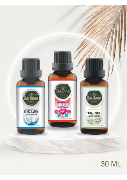 3'lü Set Uçucu Yağ Saf Esansiyel Uçucu Yağ Buhurdanlık Yağı Difüzör Esans Aromaterapi 3x 30ML