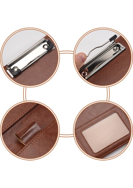 A5 Belge Çantası Dosya Klasör Pano Iş Ofis Finans Okul Malzemeleri (Kahverengi) (Yurt Dışından) fırsatları