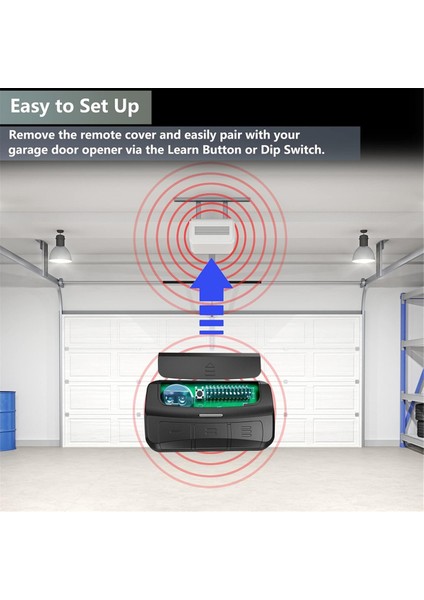 Liftmaster Chamberlain Genie 300-390MHZ Uzaktan Kumanda ile Uyumlu Evrensel Garaj Kapısı Açma Uzaktan Kumandası (Yurt Dışından) fırsatları