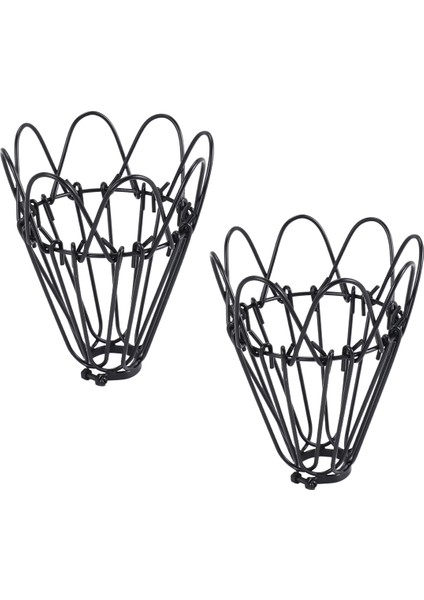 Ayarlanabilir Tel Kafes Abajur, 2'li Paket Metal Kuş Kafesi Ampul Koruyucu Ada Kolye Aydınlatma Armatürü Düşen Lamba Tutucu (Yurt Dışından)