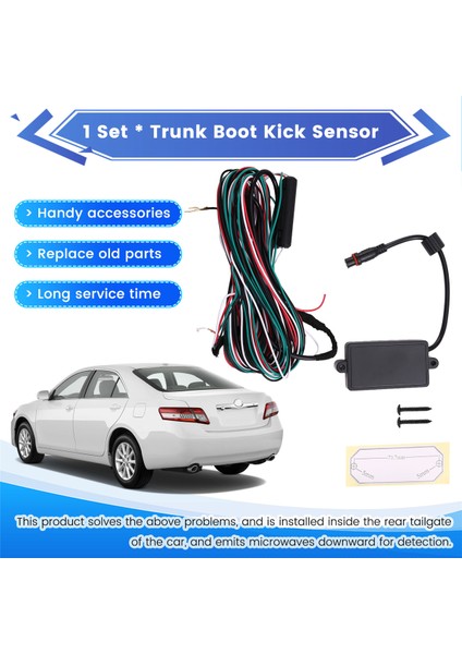 Akıllı Araba Için 1 Ayakla Etkinleştirilen Bagaj Tekme Sensörü Elektrikli Bagaj Kapağı Kaldırma Kapakları Araba Kapısını Açar (Yurt Dışından) fırsatları