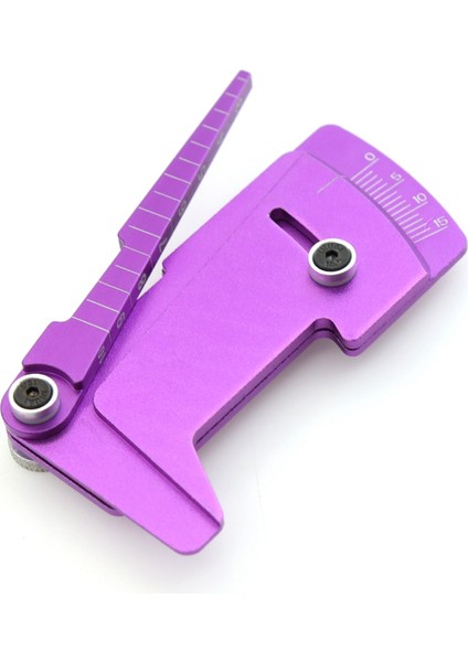 Adet Metal Kamber Ölçer ve Sürüş Yüksekliği Ölçer Aleti/cetvel Yüksekliği ve Jant Kamberini Ayarlamak Için Rc Model Araba Hsp, Mor (Yurt Dışından)