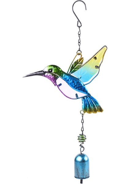 Kuş Rüzgar Çanları, Duvar Pencere Kapı Rüzgar Çanları Süsleri (Mavi, 1 Adet) (Yurt Dışından)
