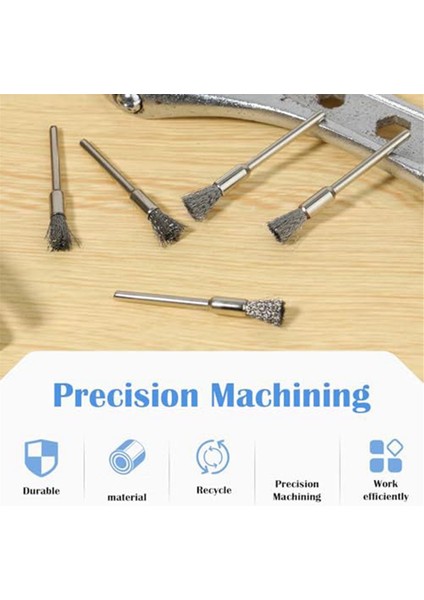 Temiz Uçlu Fırça Kalem Tel Ucu, Genişletilmiş Küçük Tel Fırça Pas Boya Temizleme Matkap Ucu Parlatma Döner Alet Aksesuarları (Yurt Dışından) fırsatları