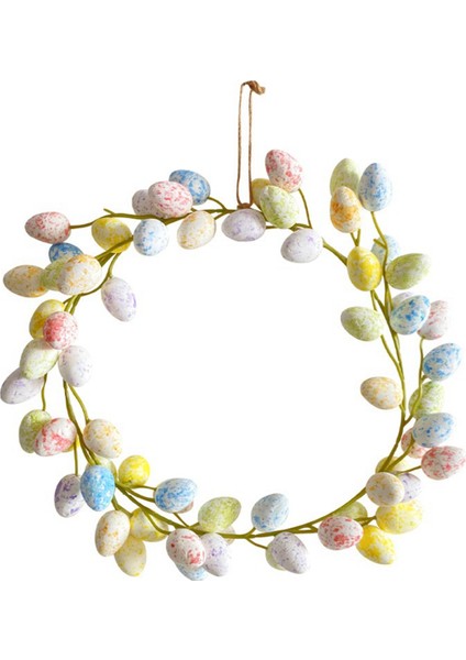 Ön Kapı Için Paskalya Çelenkleri Paskalya Yumurtaları Çelengi Ön Kapı Askı Çelenkleri Yapay Çiçek Çelengi (Yurt Dışından)