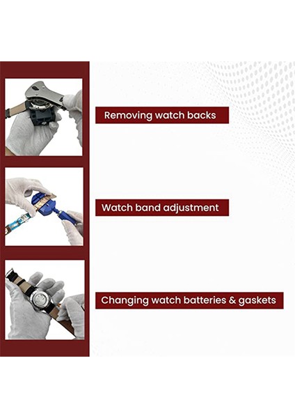 Saat Tamir Takımı (147 Parça) Saat Tamir Takımı Kayış Çıkarıcı Alt Açıcı Saat Tamir ve Ayarlama Aletleri (Yurt Dışından) modelleri