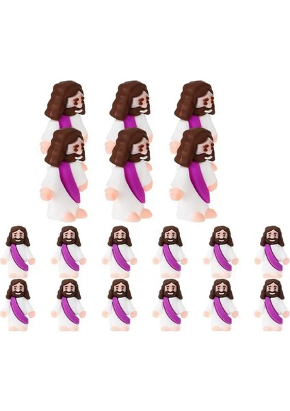 18 Adet Isa Oyuncakları Paskalya Tasarımı Mini Kauçuk Isa Heykelciği Saklambaç Dini Parti Hediyeleri Pazar C (Yurt Dışından)