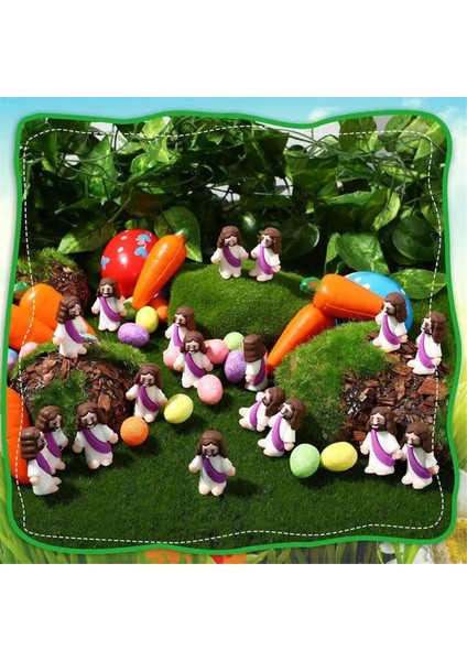 18 Adet Isa Oyuncakları Paskalya Tasarımı Mini Kauçuk Isa Heykelciği Saklambaç Dini Parti Hediyeleri Pazar C (Yurt Dışından) indirimleri