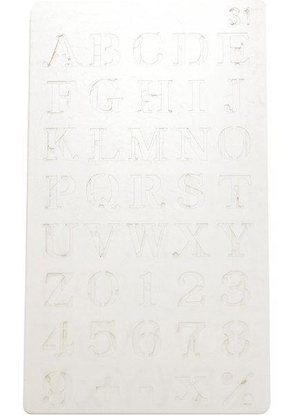 12 Adet Alfabe Şablonları Yeniden Kullanılabilir Mektup Boyama Şablonları Plastik Dıy Çizim Püskürtme Ölçeği Şablonları (Yurt Dışından)