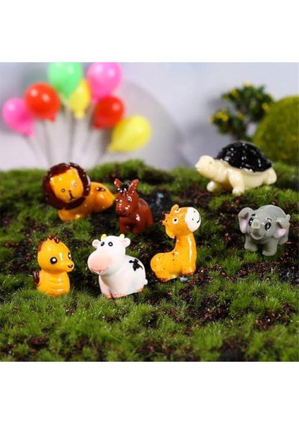 50 Adet Mini Orman Hayvanları Figürleri Reçine Aslan Vahşi Hayvan Minyatür Figürleri Bahçe Yosun Manzarası Için (Yurt Dışından) fiyatları