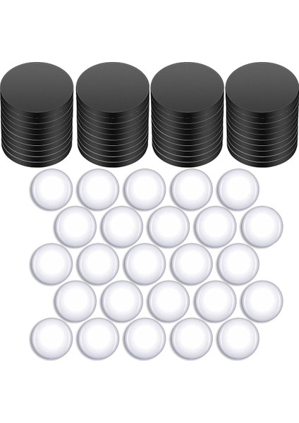 Dıy El Sanatları Setleri Için Buzdolabı Mıknatısları Şeffaf Kubbeli Yuvarlak Manyetik Diskler Cabochons Cam Mıknatıslar Diskler (48 Takım) (Yurt Dışından)