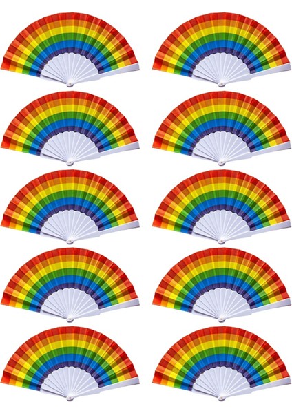 Gökkuşağı Fan Pride Katlanır El Hayranları Gay Pride Aksesuarları Gökkuşağı Aksesuarları Süslemeleri Pride Ayı (Yurt Dışından)