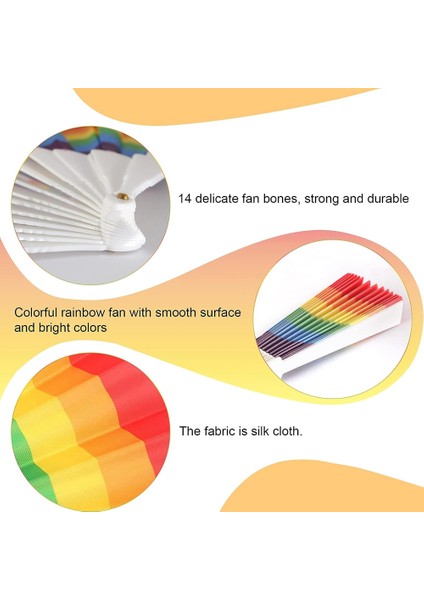 Gökkuşağı Fan Pride Katlanır El Hayranları Gay Pride Aksesuarları Gökkuşağı Aksesuarları Süslemeleri Pride Ayı (Yurt Dışından) indirimleri