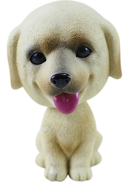 Simülasyon Sallanan Başlı Köpek Reçine Sevimli Bobble Head Köpek Ev/araba Gösterge Paneli Araba Araç Dekorasyonu Için - Labrador (Yurt Dışından)