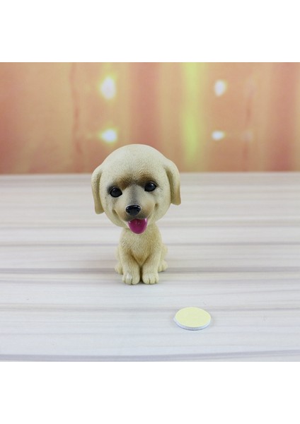 Simülasyon Sallanan Başlı Köpek Reçine Sevimli Bobble Head Köpek Ev/araba Gösterge Paneli Araba Araç Dekorasyonu Için - Labrador (Yurt Dışından) modelleri