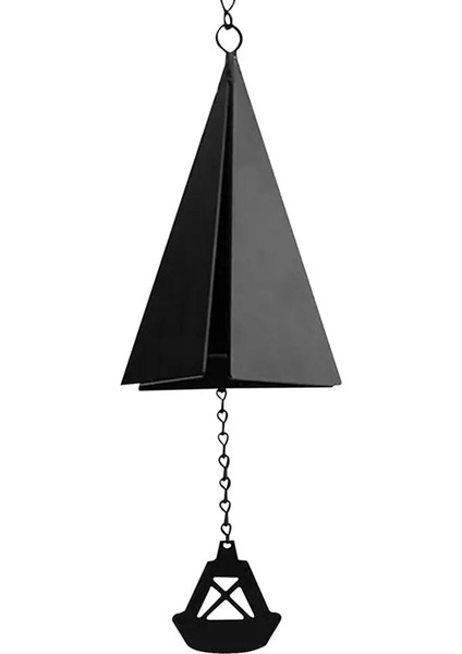 Şamandıra Rüzgar Çanı Demir Üçgen Rüzgar Çanı Kolye Dekorasyonu (Yurt Dışından)