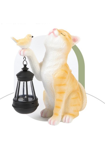 Güneş Dekor Hayvan Lambası Sevimli Güneş Küçük Kediler Lambası Reçine Mini Kediler Açık Fener Bahçe Avlu Balkon Süs Işıkları (Yurt Dışından) modelleri