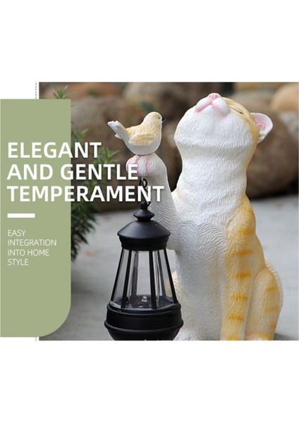 Güneş Dekor Hayvan Lambası Sevimli Güneş Küçük Kediler Lambası Reçine Mini Kediler Açık Fener Bahçe Avlu Balkon Süs Işıkları (Yurt Dışından) indirimleri