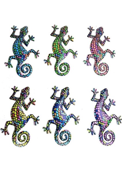 Metal Gecko Duvar Sanatı Dekoru Kertenkele Sanatı Açık Bahçe Veranda Ev Patio Çim Çit Dekorasyonları Duvar Için Asılı - E (Yurt Dışından) fiyatları