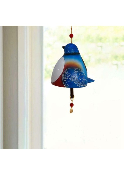 İpoearthu Kuş Şarkısı Çanı Bahçe Dekorasyonu Yaratıcı Rüzgar Çanı Kolye Hayvan Dekoru Bahçe Sanatsal Boyalı Reçine Kuş Rüzgar Çanları D (Yurt Dışından) fırsatları