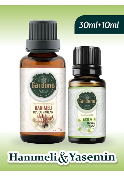 Hanımeli 30ML*10ML Yasemin Saf Esansiyel Uçucu Yağ Buhurdanlık Yağı Difüzör Esansı Aromaterapi Koku
