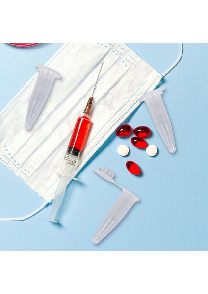 100 Adet 1.5ml Lab Mini Plastik Test Tüpü Santrifüj Şişesi Çıtçıtlı Kapak 42X11MM Şeffaf (Yurt Dışından) fiyatları