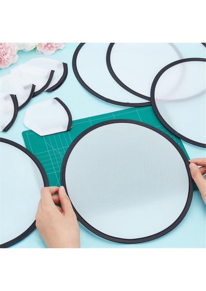 Adet Katlanabilir Uçan Disk Fanlar 9.8 Inç Süblimasyon Fanlar Polyester Siyah Kenar Katlanır Fan Seti Çanta ile Parti Siyah (Yurt Dışından) fırsatları