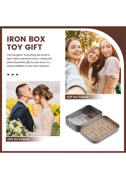 Eski Bir Teneke Kutuda Minyatür Ahşap Sahne. Benzersiz El Yapımı Ev Hediyesi Teneke Kutu Diorama Geri Dönüştürülmüş Teneke Kutu Hediye C (Yurt Dışından) fırsatları