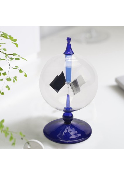 Mavi Güneş Enerjisi Radyometre Güneş Işığı Enerji Crookes Dönen Kanatlar Fırıldak Hediye Ev Masası Dekorasyon (Yurt Dışından) fırsatları