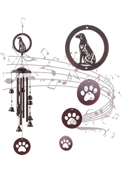 Açık Hava Rüzgar Çanları, Anma Hediyeleri/yeni Ev Taşıma Hediyeleri, Açık ve Kapalı Alan Kullanımı Için Metal Rüzgar Çanları Köpek (Yurt Dışından) indirimleri
