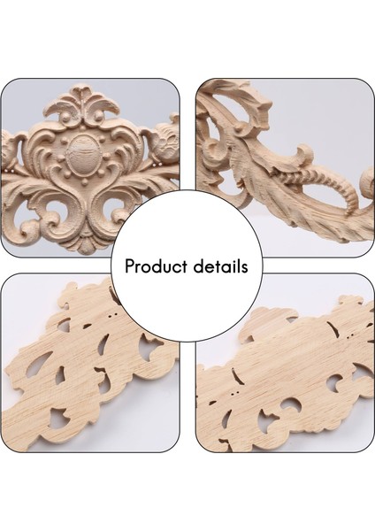 Oyma Doğal Ahşap Aplikler Mobilya Dolabı Boyasız Ahşap Pervaz Çıkartması Eski Ev Dekor Dekoratif (Yurt Dışından) indirimleri