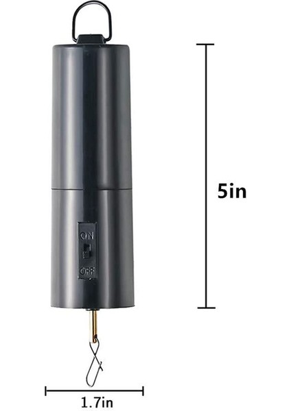 Dönücü ve Rüzgar Çanı Bahçe Dekorasyon Aksesuarları Için Asılı Siyah Döner Motor, Pil Dahil Değil 3 Paket (Yurt Dışından) fırsatları