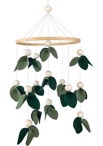 Erkek ve Kız Beşik Keçe Kumaş Boncuk Yatak Çan Bebek Çocuk Odası Yatak Asılı Dekorasyon (Yurt Dışından)