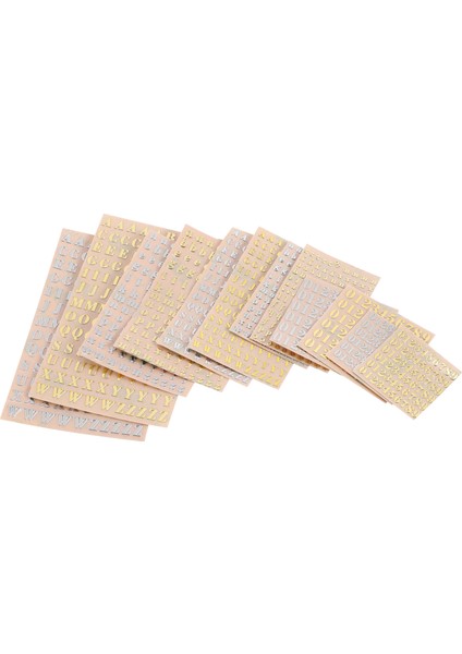 12 Yaprak Mektup Reçine Çıkartmalar, Reçine Sanat Için Küçük Alfabe Numarası Çıkartmalar, Glitter Alaşım Kendinden Yapışkanlı Çıkartmalar (Yurt Dışından) fiyatları