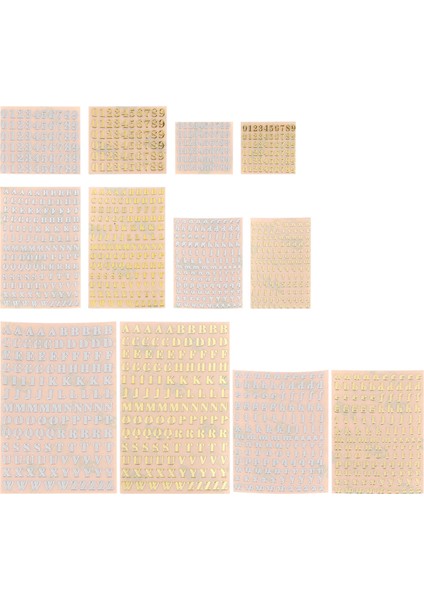 12 Yaprak Mektup Reçine Çıkartmalar, Reçine Sanat Için Küçük Alfabe Numarası Çıkartmalar, Glitter Alaşım Kendinden Yapışkanlı Çıkartmalar (Yurt Dışından) modelleri