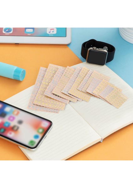 12 Yaprak Mektup Reçine Çıkartmalar, Reçine Sanat Için Küçük Alfabe Numarası Çıkartmalar, Glitter Alaşım Kendinden Yapışkanlı Çıkartmalar (Yurt Dışından) indirimleri