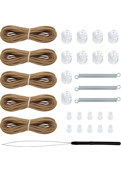 Pliseli Gölgelik Tamir Takımı Beyaz Pencere Gölgeliği Yeniden Bağlama Takımı Kahverengi (Yurt Dışından)