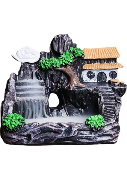 Yüksek Dağ Akan Şelale Geri Akış Tütsü Brülörü Ev Koku Difüzörü Tütsü Brülörü Dekorasyonu,d (Yurt Dışından) indirimleri