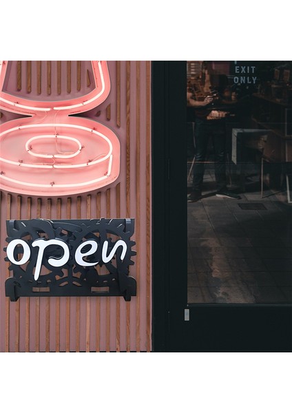 Açık-Kapalı Tabela Asma Kapı Tabelası Yaratıcı Ekipman Mağaza Restoran Oteller Kafeler Duvara Monte Için Ters Çevirme (Yurt Dışından) modelleri