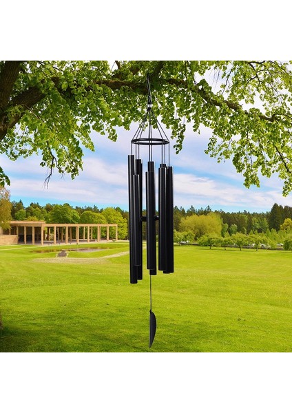Rüzgar Çanları Açık Büyük Derin Ton 8 Metal Tüpler Ev Bahçe / Bahçe / Balkon Dekoru Için Rüzgar Çanları (Yurt Dışından) indirimleri