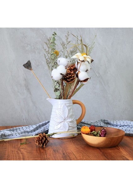 Country Farmhouse Vazo Masaüstü Çiçek Düzenlemesi Dekorasyonu Oturma Odası ve Yemek Odası Dekorasyonu Için Çok Uygundur (Yurt Dışından) indirimleri