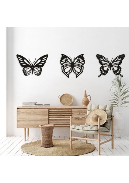 Adet Kelebek Metal Duvar Dekoru Siyah Kelebek Metal Duvar Asılı Dekorlar Çiftlik Evi Rustik Ev Ofis Yatak Odası Dekoru (Yurt Dışından) fiyatları