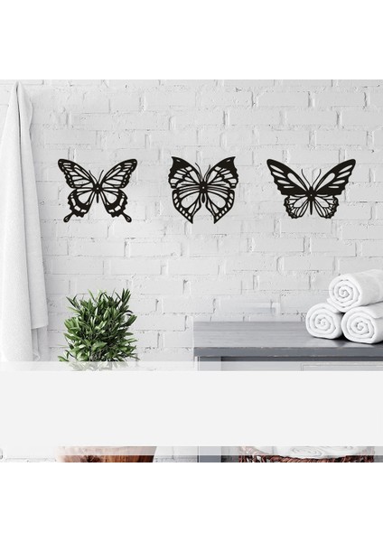 Adet Kelebek Metal Duvar Dekoru Siyah Kelebek Metal Duvar Asılı Dekorlar Çiftlik Evi Rustik Ev Ofis Yatak Odası Dekoru (Yurt Dışından) modelleri