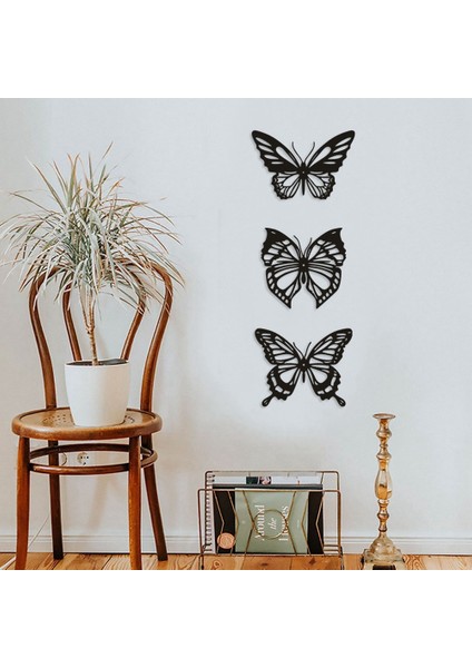 Adet Kelebek Metal Duvar Dekoru Siyah Kelebek Metal Duvar Asılı Dekorlar Çiftlik Evi Rustik Ev Ofis Yatak Odası Dekoru (Yurt Dışından) fırsatları