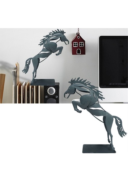 At Heykeli Süslemeleri El Yapımı Gerçekçi At Ayakta Heykeli Masa Süslemeleri (Yurt Dışından) modelleri