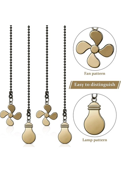 Tavan Vantilatörü Çekme Zinciri Fan Uzatma Zinciri Fan Zinciri Çeker Dekoratif 12 Inç Tavan Vantilatörü Zincir Genişletici Süs B (Yurt Dışından) indirimleri