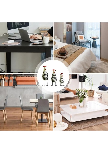 3 Adet El Boyalı Tavuk Süsü Ahşap Tavuk Heykelcik Horoz Hediyeleri (Yurt Dışından) fırsatları