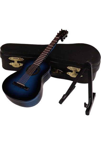 B-Ahşap Minyatür Gitar Standı ve Kılıfı Mini Müzik Aleti Minyatür Bebek Evi Modeli Ev Dekorasyonu (Yurt Dışından) modelleri