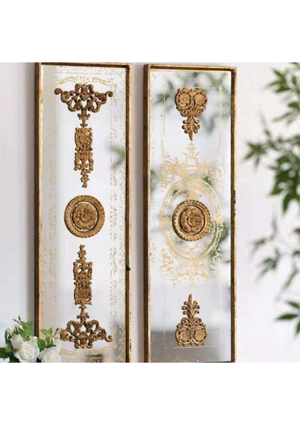 Ahşap Oymalı Onlay Aplikler Gül Ahşap Oymalı Çıkartma Boyanmamış Mobilya Yatak Kapı Dolap Dekor (Yurt Dışından) modelleri